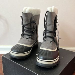 NEW Sorel Caribou Waterproof (Shale, Stone), Size 7